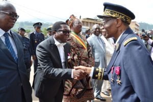 Francis Njuakom Nchii is decorated by the Governor of the English Speaking North West Region of Cameroon on behalf of the Cameroon Head of State