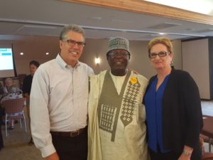 Jack York, Francis Njuakom and Jackie Harris of Inter-Grace