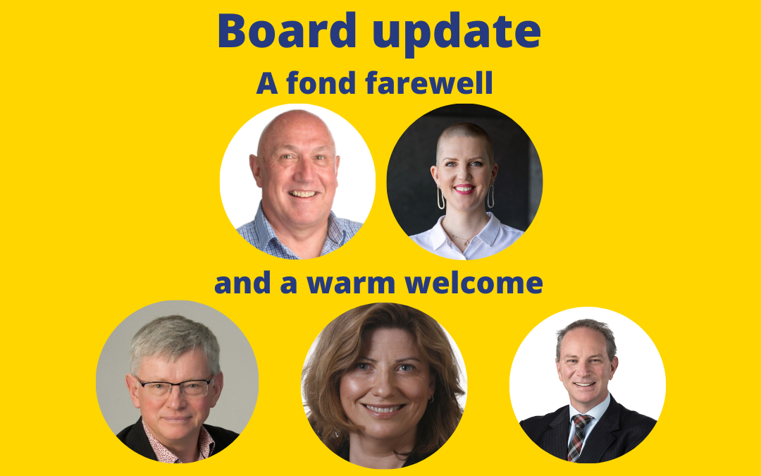 A fond farewell and a warm welcome