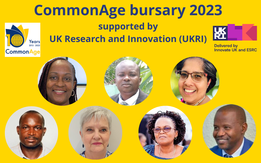 Recipients of the CommonAge UK Research and Innovation (UKRI) bursary announced