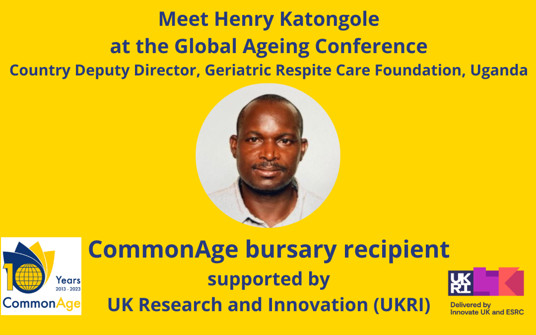 Ugandan delegate to attend the Global Ageing Conference thanks to our travel bursary